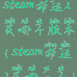 steam命运2买哪个版本(steam命运2买哪一个)