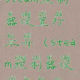 steam控制器设置打不开(steam控制器设置进不去)