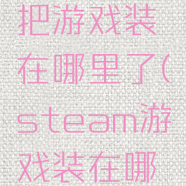 steam都把游戏装在哪里了(steam游戏装在哪个盘)
