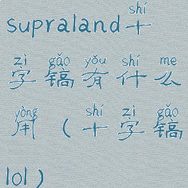 supraland十字镐有什么用(十字镐lol)