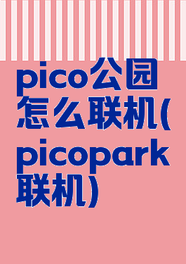 pico公园怎么联机(picopark联机)