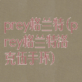 prey格兰特(prey格兰特洛克伍手环)