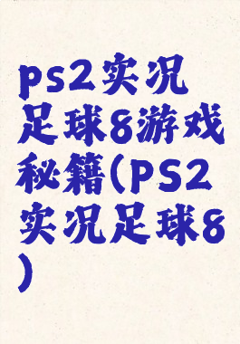 ps2实况足球8游戏秘籍(PS2实况足球8)