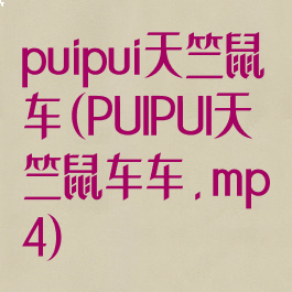 puipui天竺鼠车(PUIPUI天竺鼠车车.mp4)