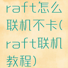 raft怎么联机不卡(raft联机教程)