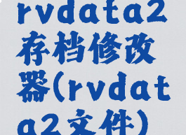 rvdata2存档修改器(rvdata2文件)