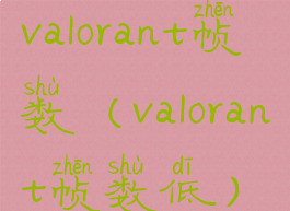valorant帧数(valorant帧数低)